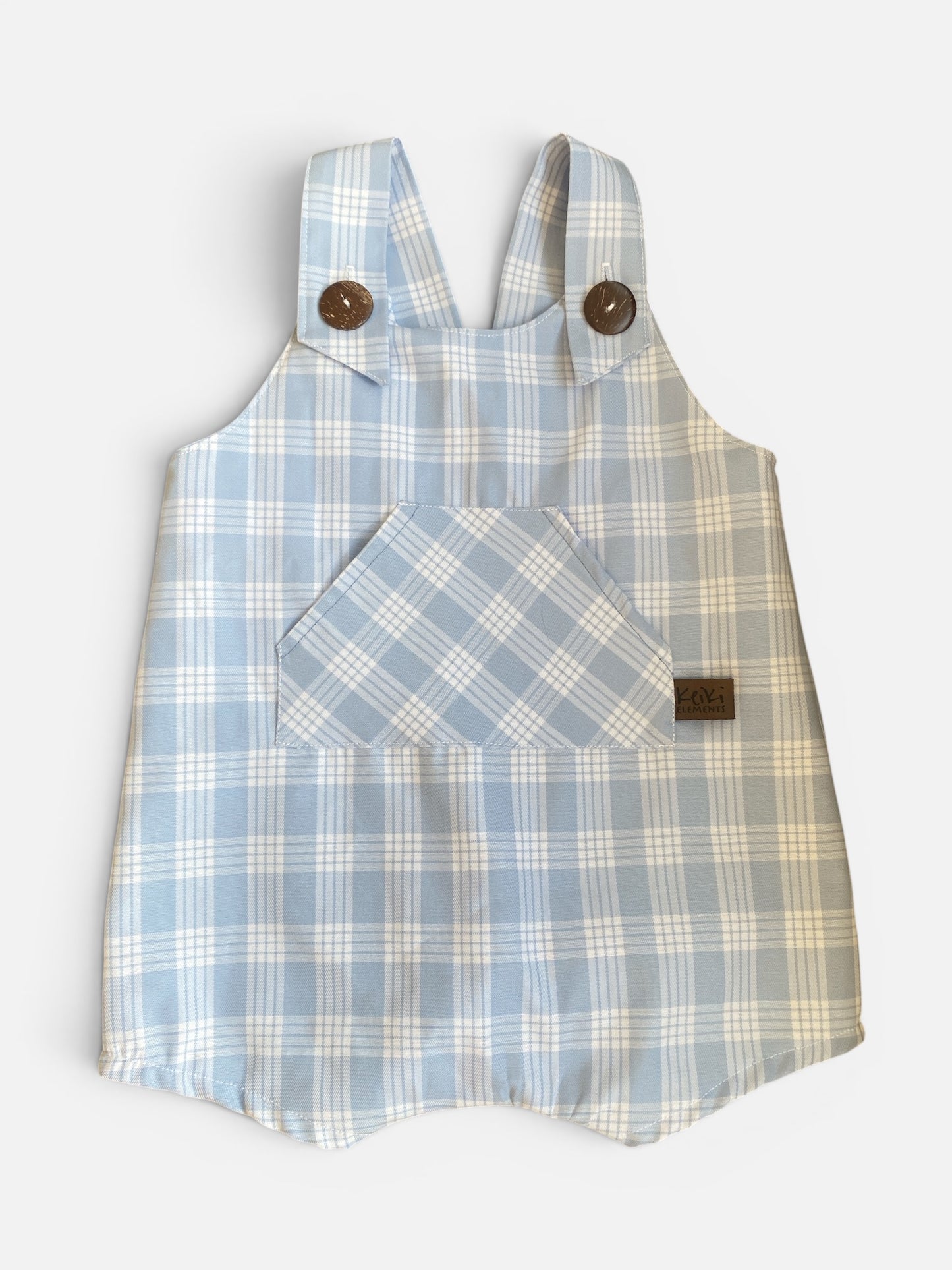 Keiki overalls- baby blue