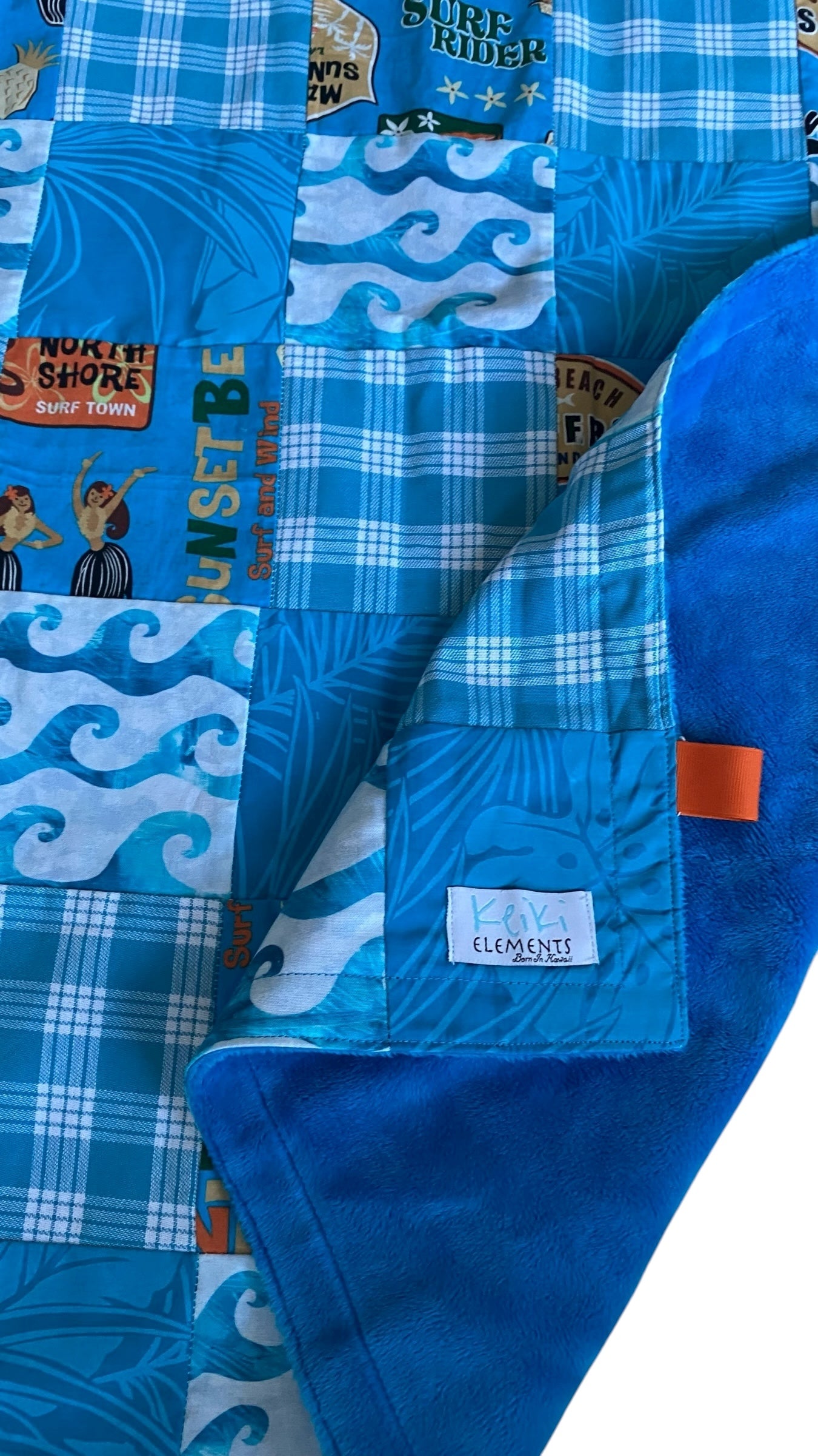 Minky blanket- Blue Crush