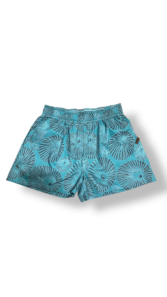 Teal Opihi MOM Shorts