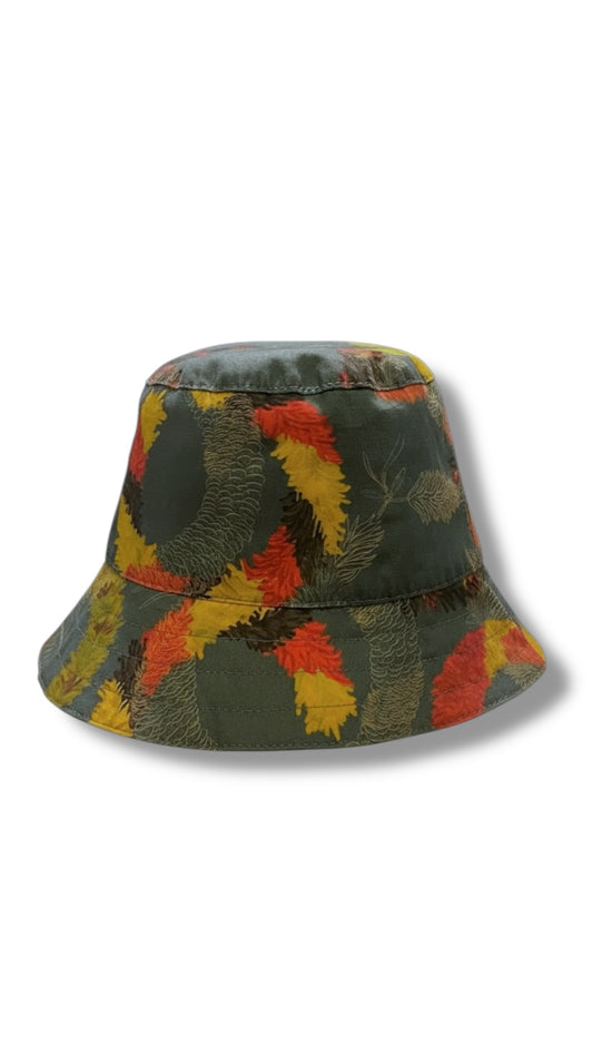 Reversible bucket hat leihulu slate•olive