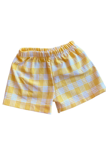 Keiki Yellow Palaka shorts