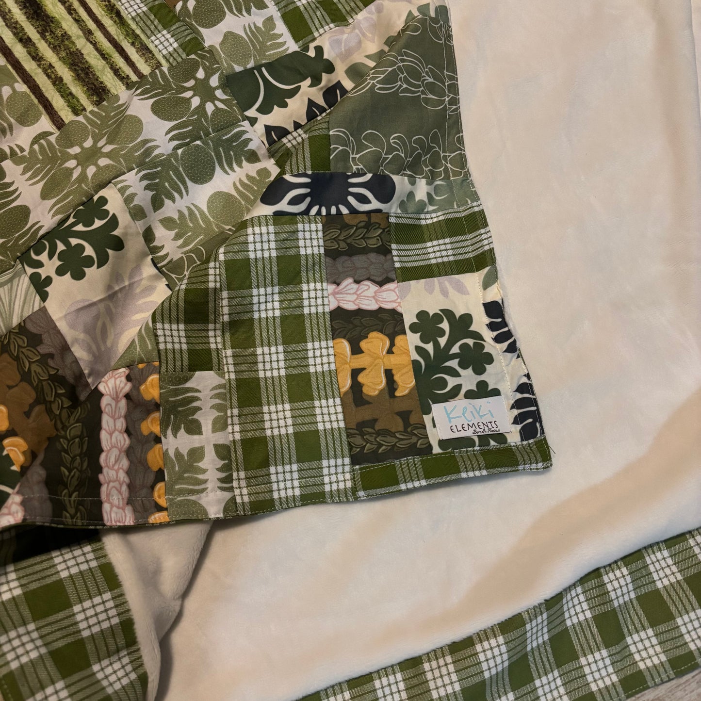 Patchy Green Blanket
