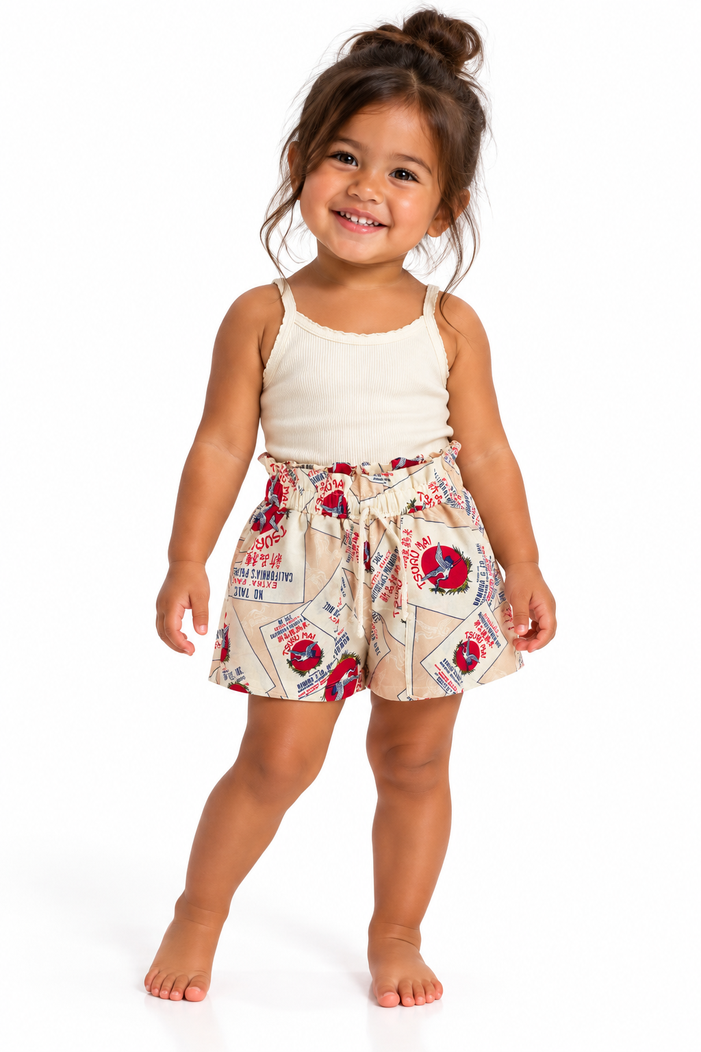 Rice Bag hapa ruffle shorts