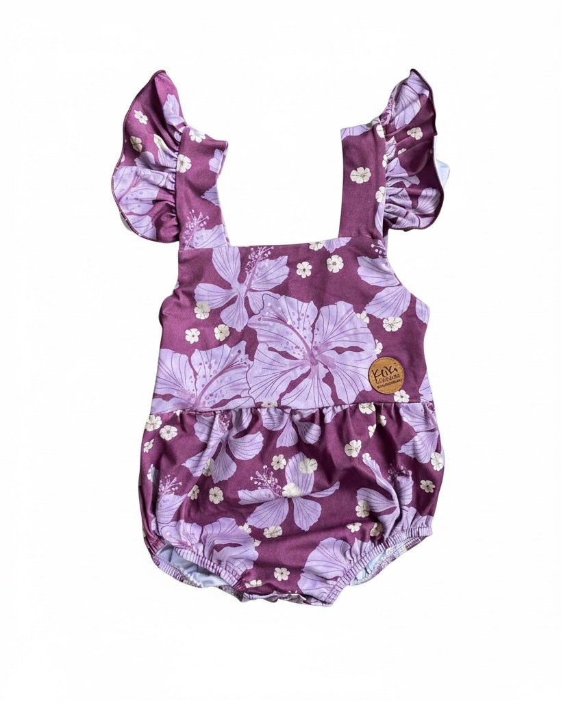 Hibi-Blooms romper ORCHID