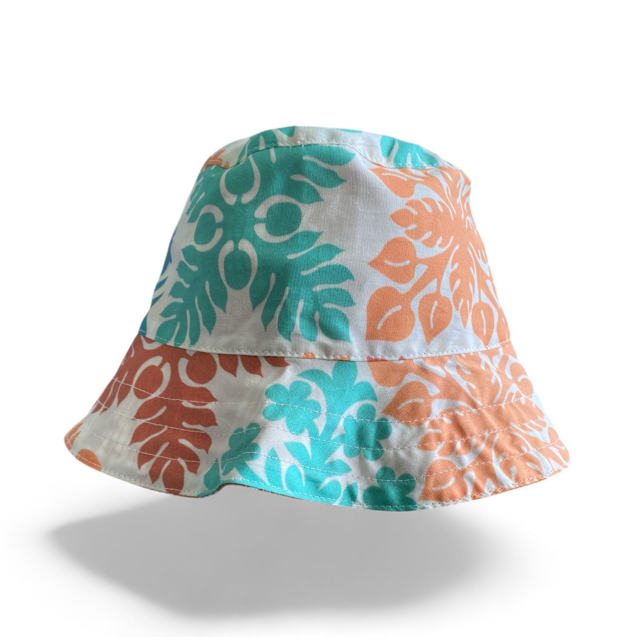 Reversible Bucket Hat Pumpkin quilt/palaka