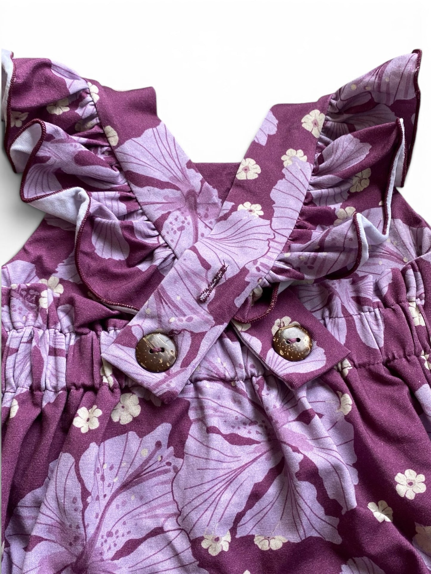 Hibi-Blooms romper ORCHID