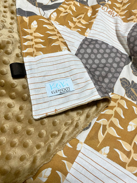 Pumpkin Spice minky blanket