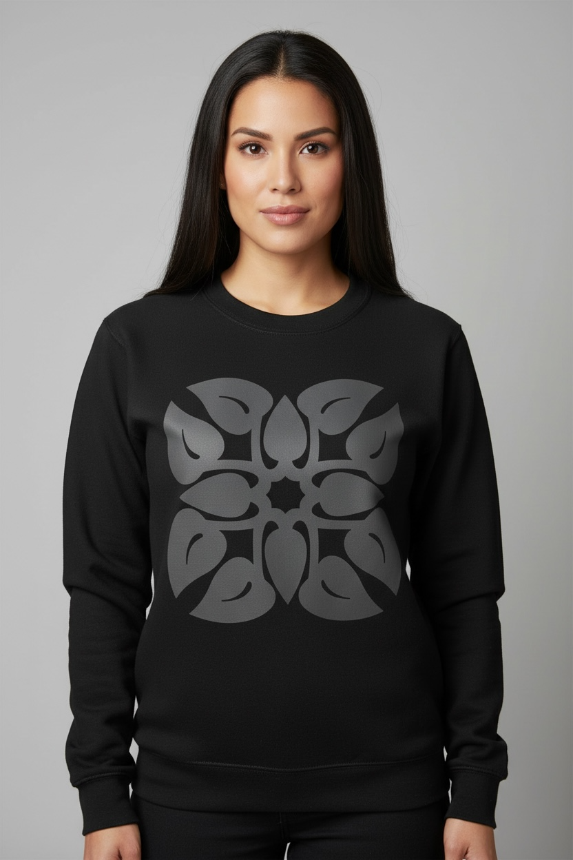 Anthurium quilt women’s Sweatshirt