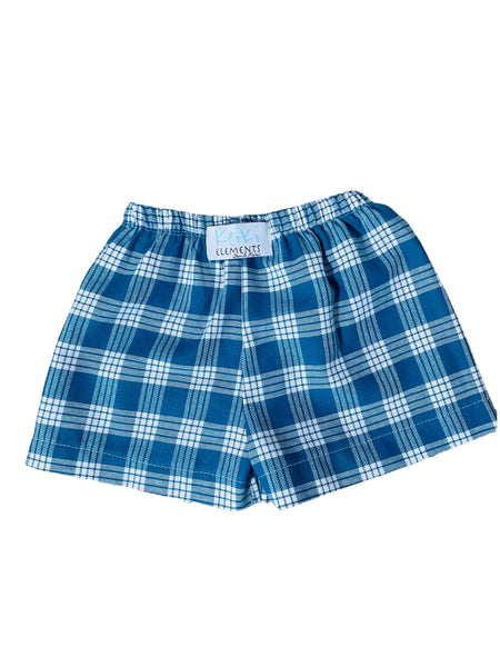 Cotton teal Palaka shorts