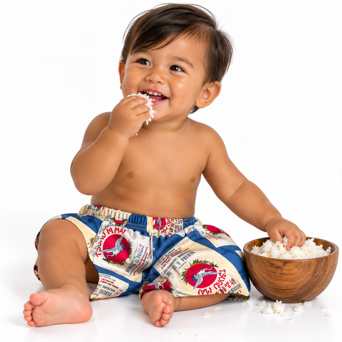 Rice Bag shorts-blue