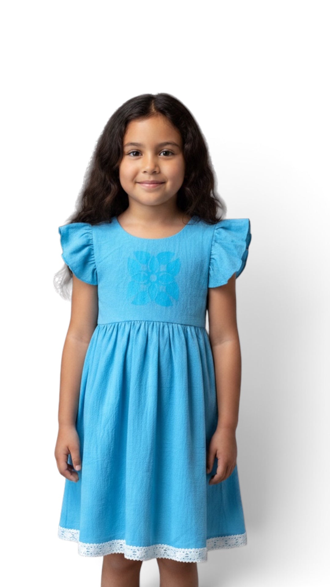 Quilt patch sundress Sky