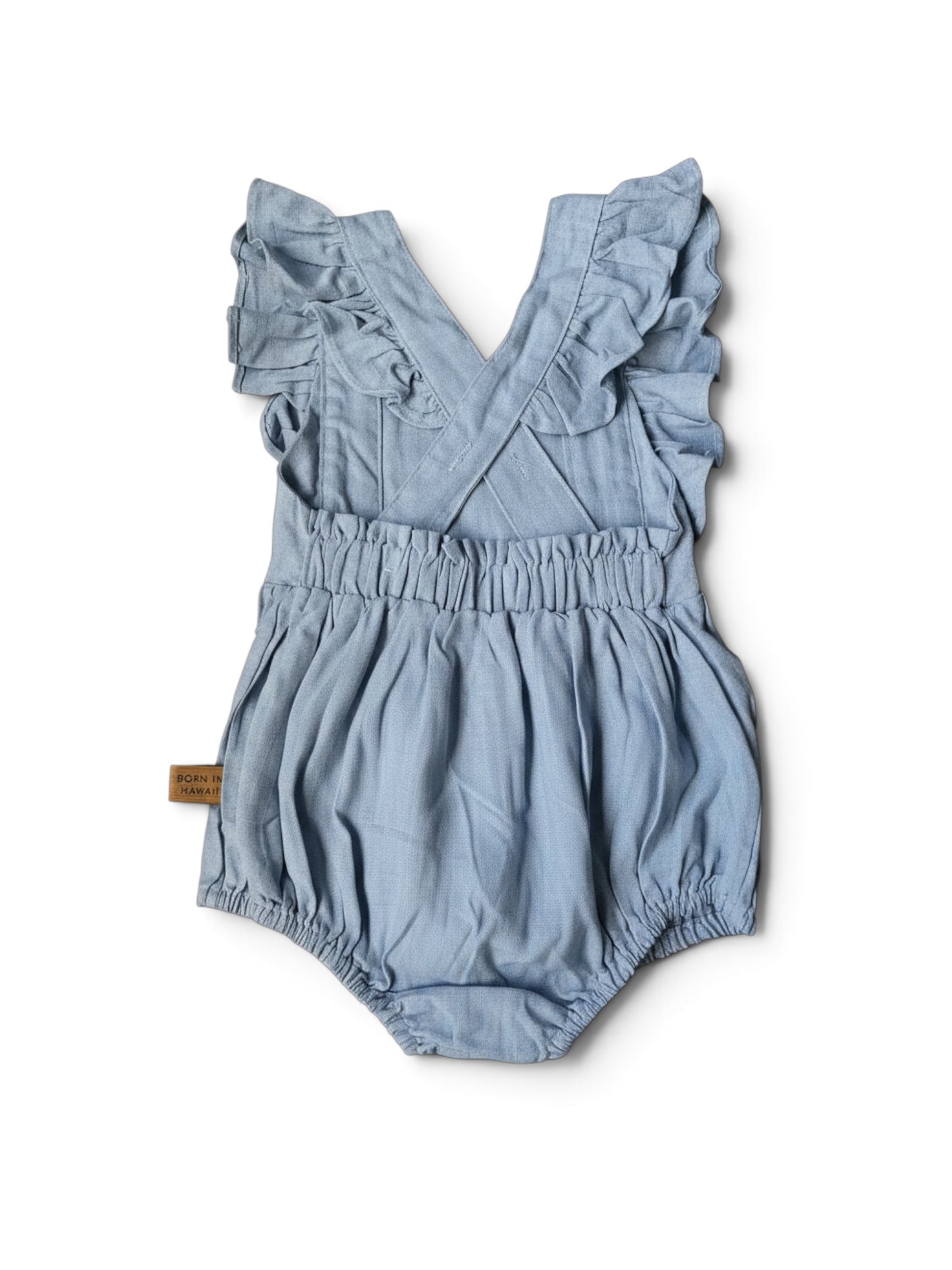 Liko Lehua Kuiki denim romper