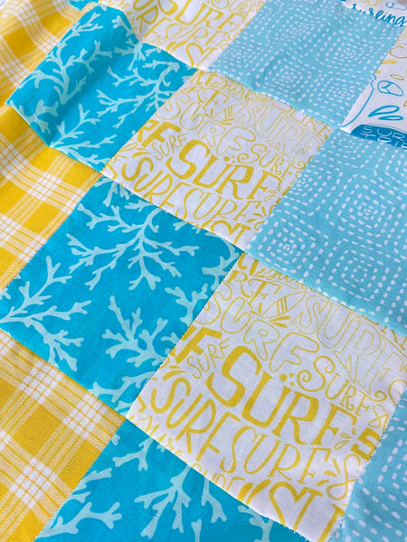 Sunshine Surf minky blanket