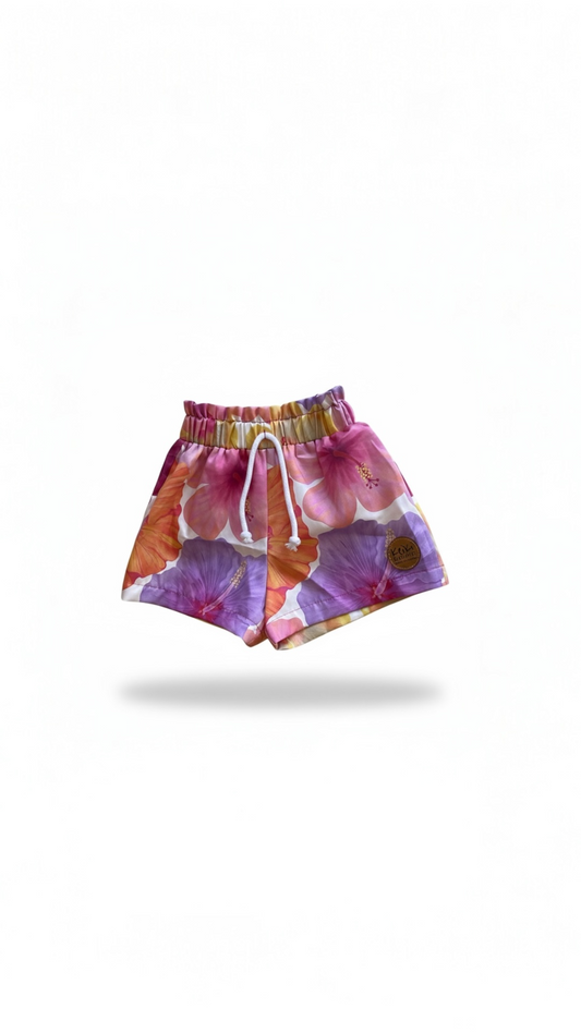 Ruffle shorts HI-biscus