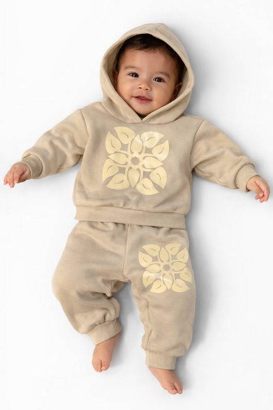 Anthurium Keiki hoodie set Sand