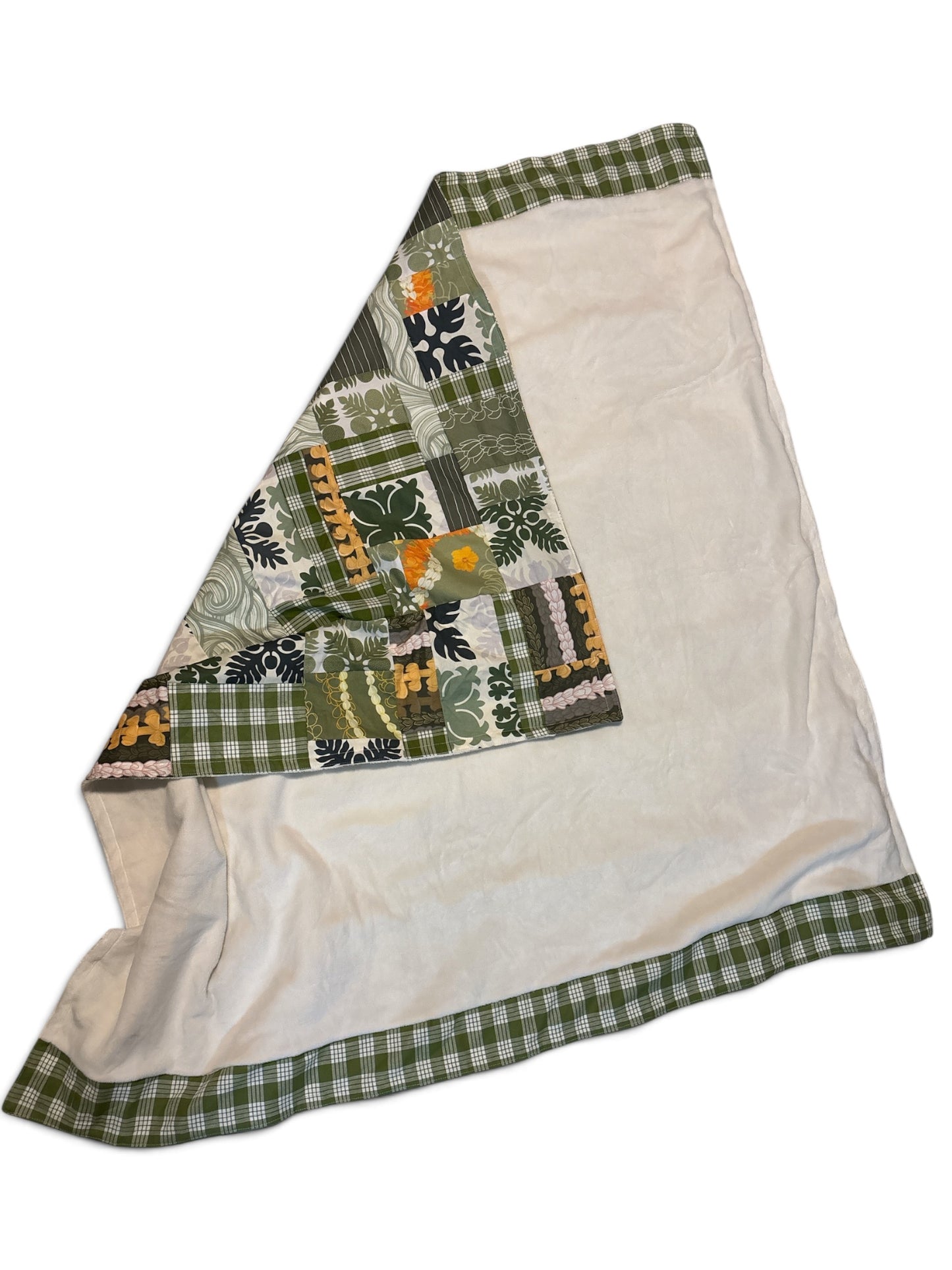 Patchy Green Blanket