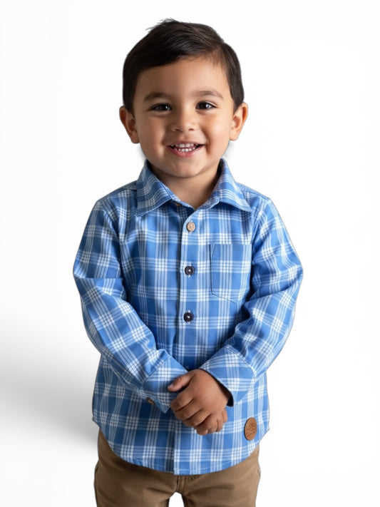 LS PALAKA Keiki shirt denim