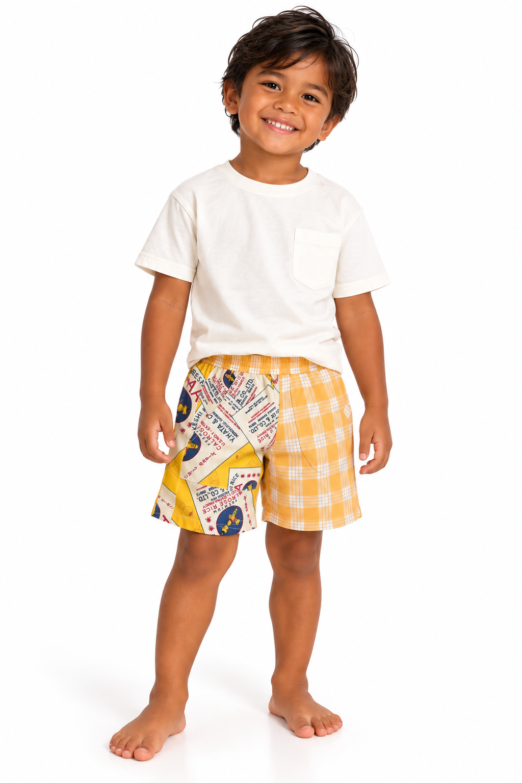 Rice Bag shorts Hapa- yellow