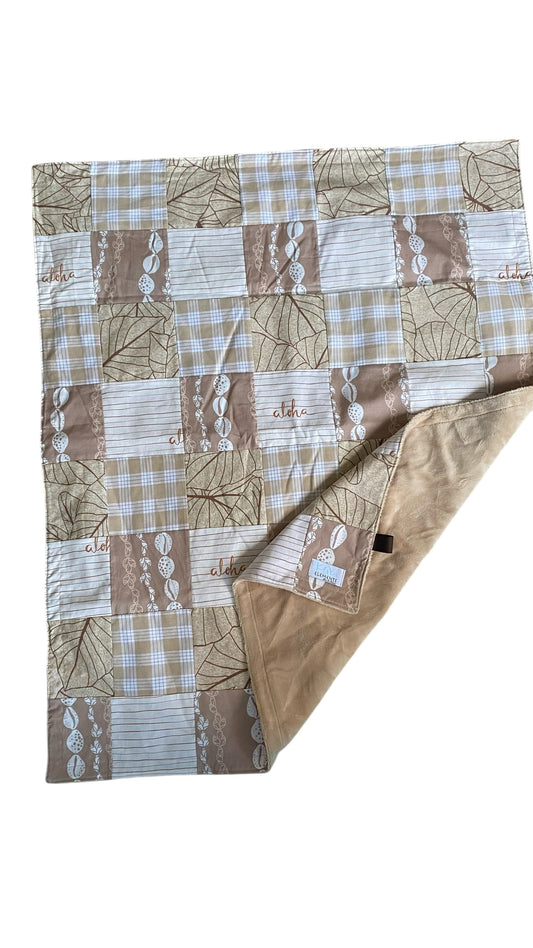Minky blanket- sandy toes