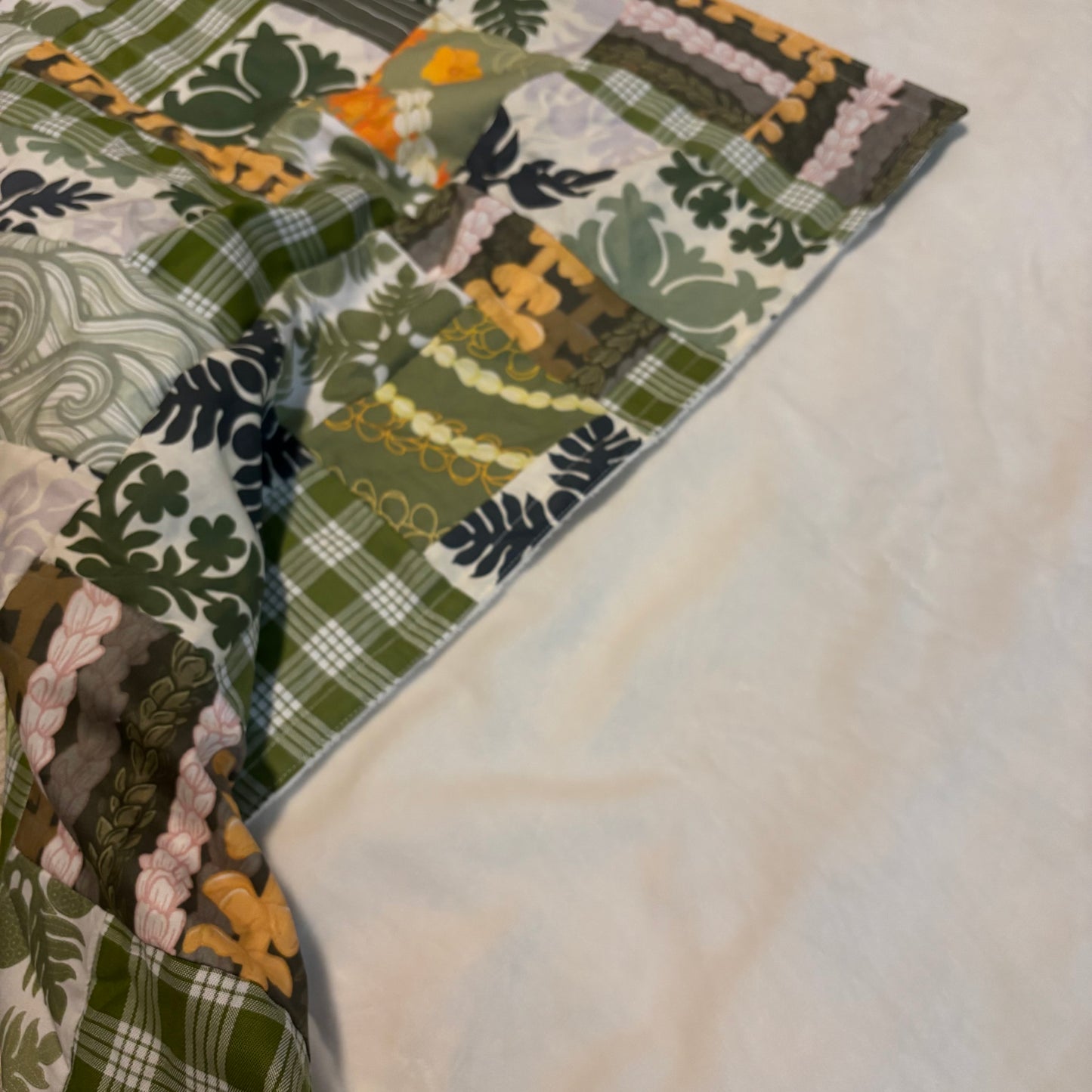 Patchy Green Blanket