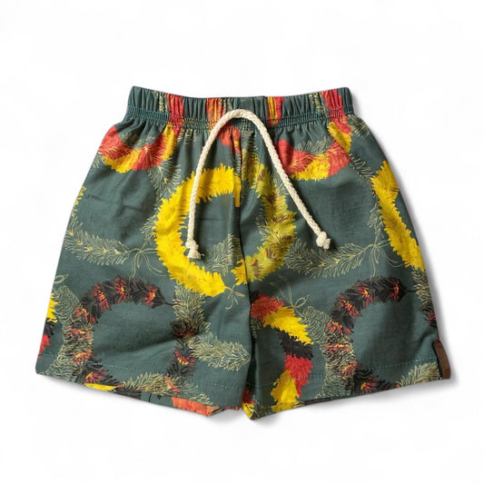Lei Hulu blue cotton shorts