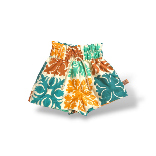 Ruffle shorts pumpkin quilt