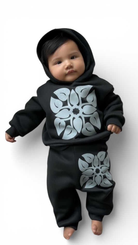 Anthurium Keiki hoodie set black