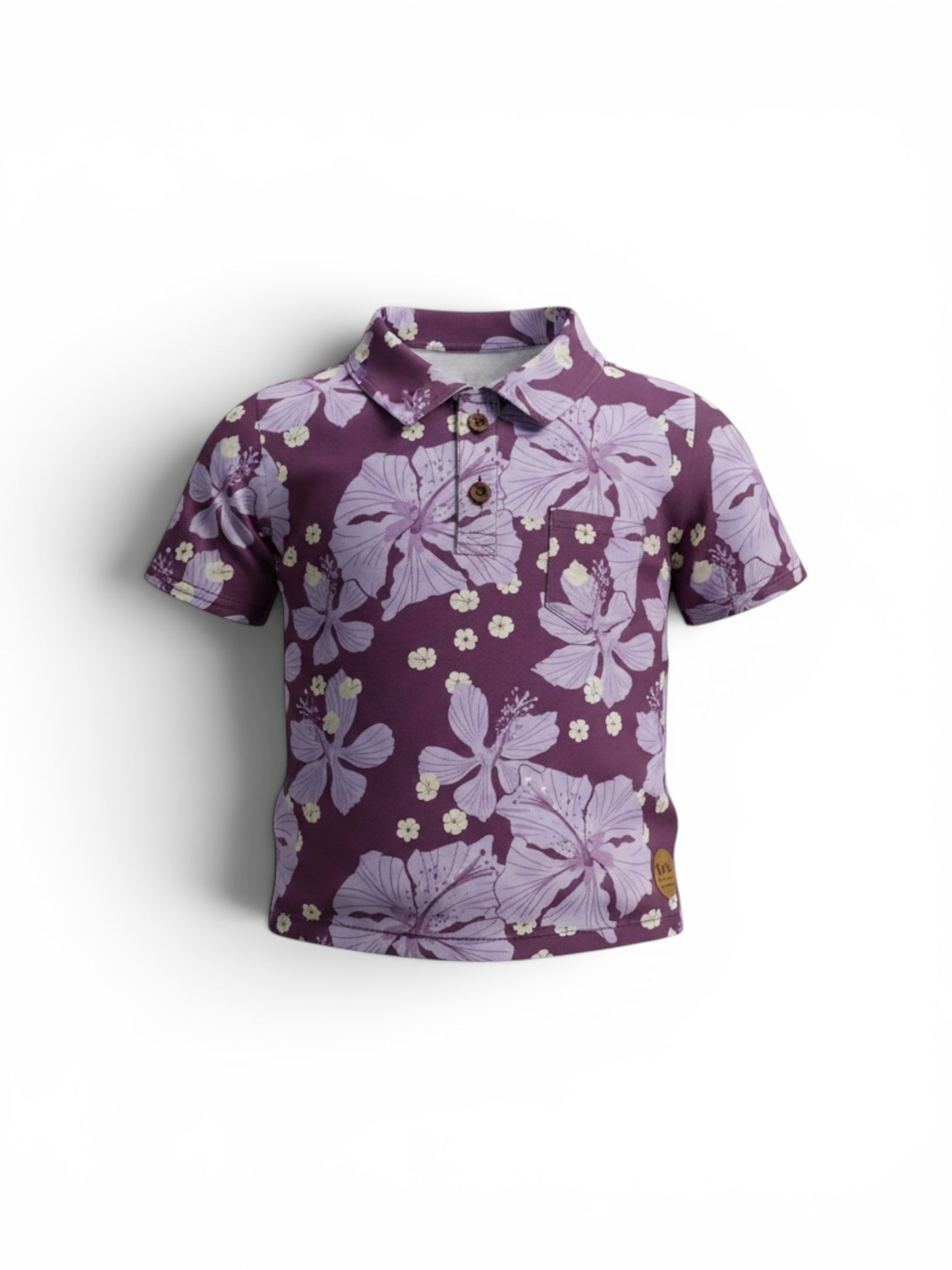 Hibi-blooms Orchid boys polo