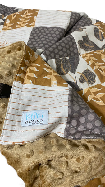 Pumpkin Spice minky blanket