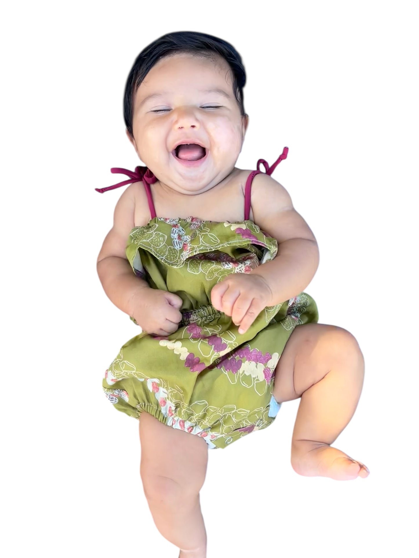 Ruffle Romper Niihau Shell