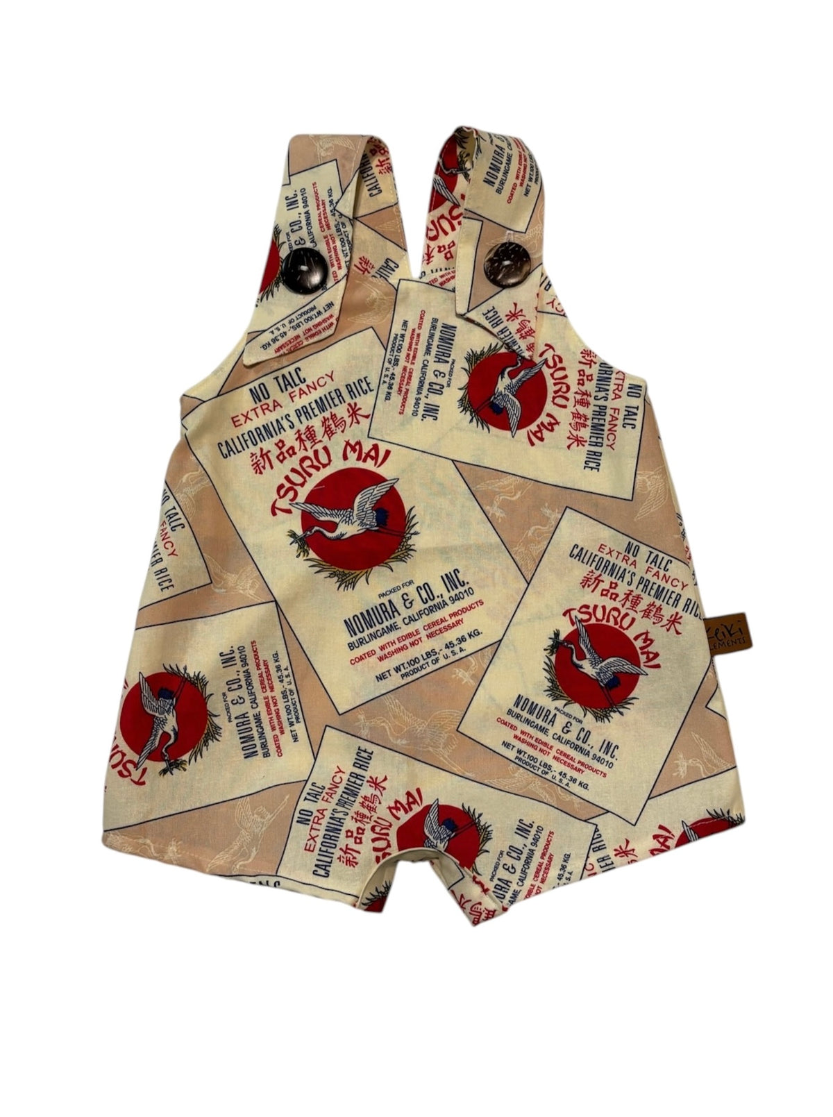 Rice bag overalls- peach