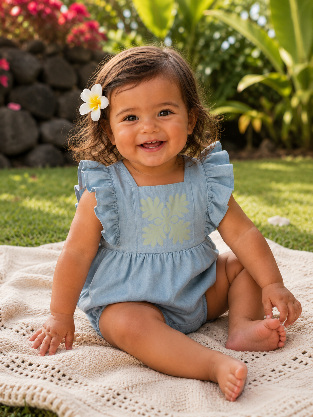 Ulu denim romper