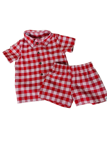 Red palaka set